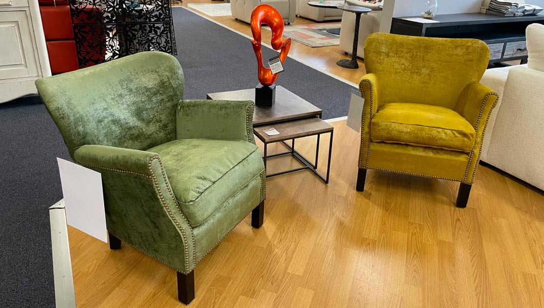 Fauteuils Baroque Retro Avec Clous